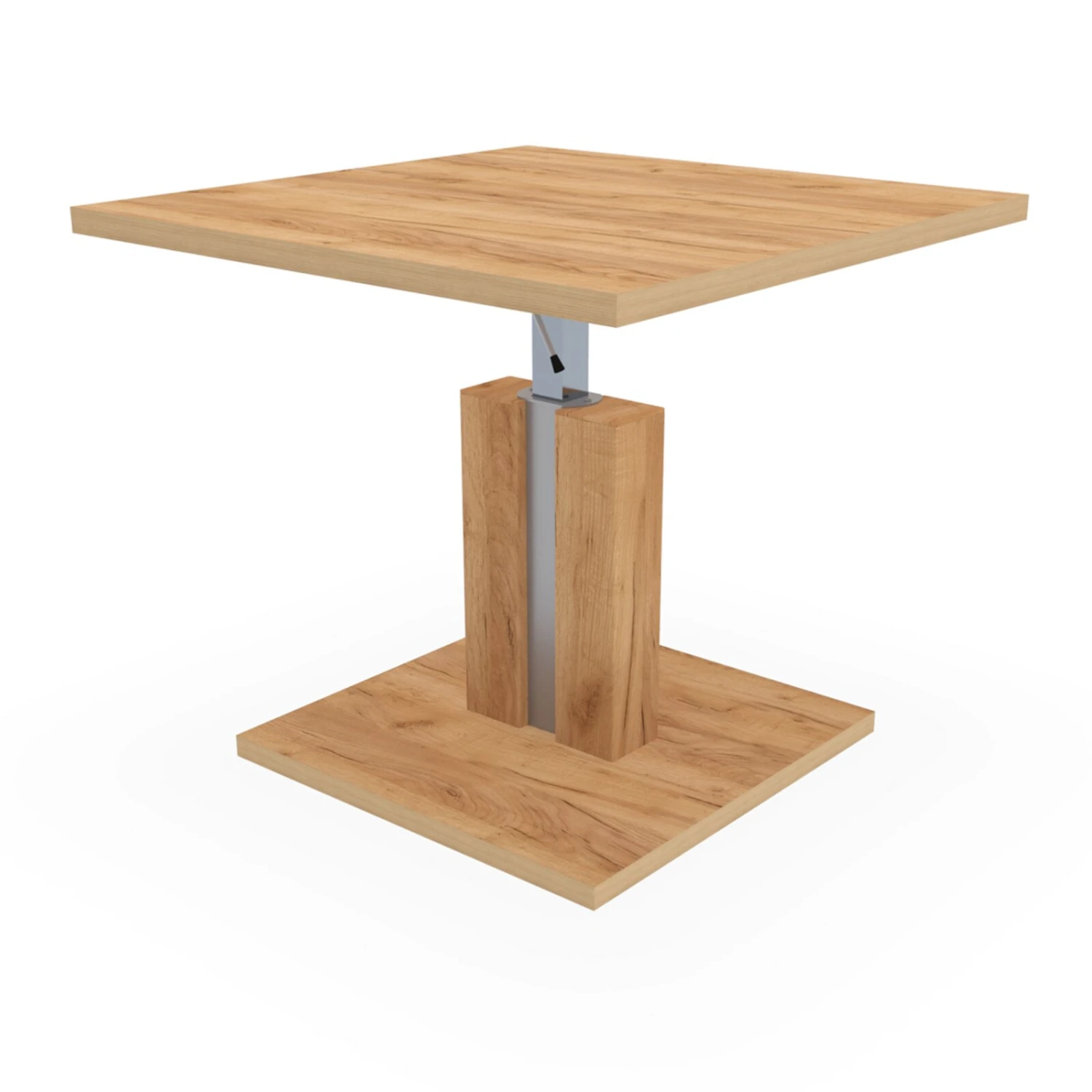 Couchtisch - Goldeiche - Holz - höhenverstellbar - 67 cm 8 Couchtisch - Goldeiche - Holz - höhenverstellbar - 67 cm – Bild 8