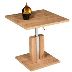 Couchtisch - Goldeiche - Holz - höhenverstellbar - 67 cm