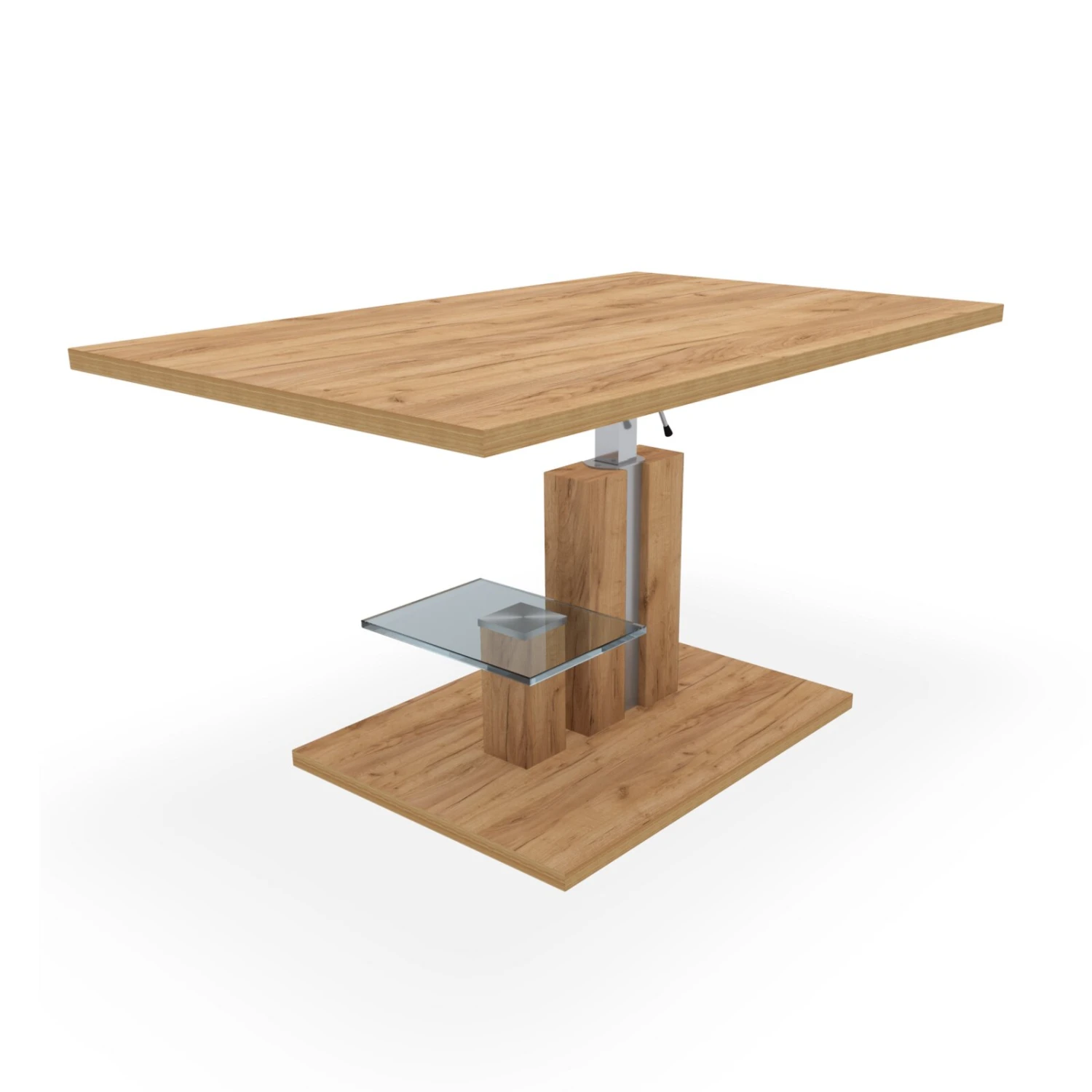 Couchtisch - Goldeiche - Holz - höhenverstellbar - 107 cm 8 Couchtisch - Goldeiche - Holz - höhenverstellbar - 107 cm – Bild 8