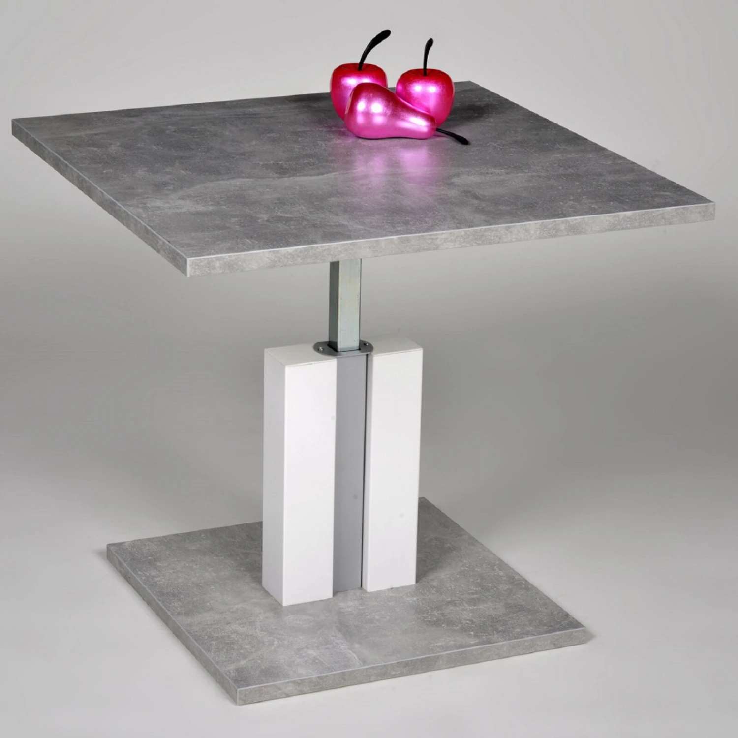 Couchtisch - Betonoptik-weiß - Holz - höhenverstellbar 4 Couchtisch - Betonoptik-weiß - Holz - höhenverstellbar – Bild 4