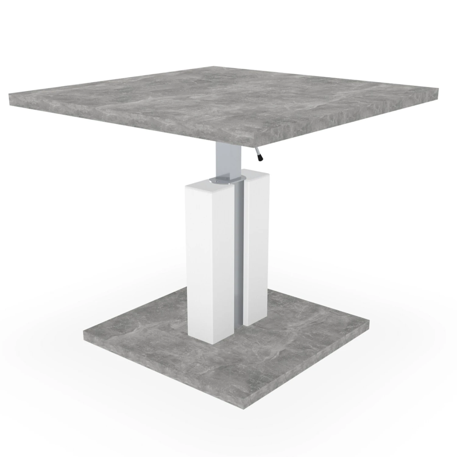 Couchtisch - Betonoptik-weiß - Holz - höhenverstellbar 7 Couchtisch - Betonoptik-weiß - Holz - höhenverstellbar – Bild 7