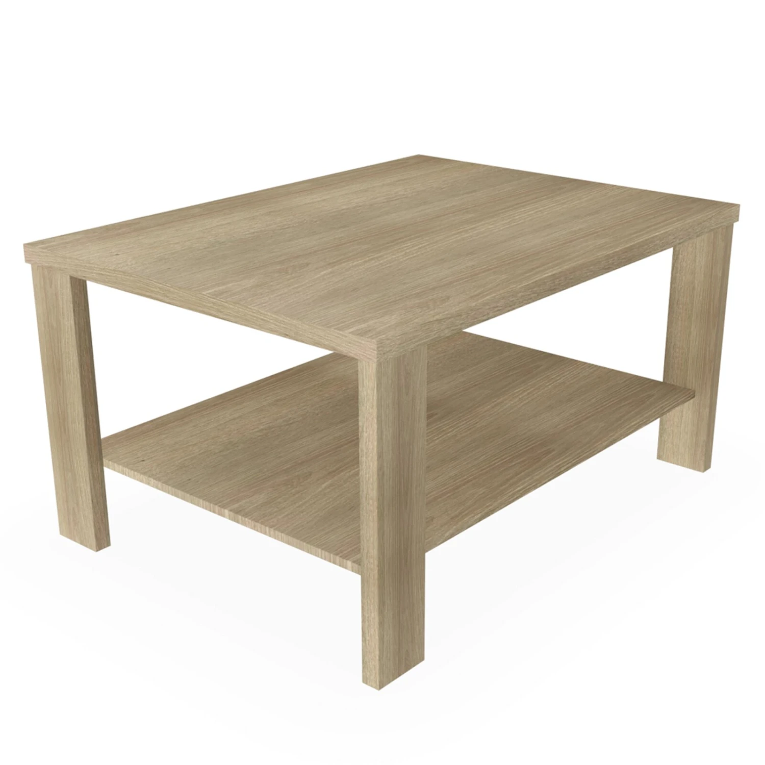 Couchtisch - Wildeiche - Holz - 80 cm breit 2 Couchtisch - Wildeiche - Holz - 80 cm breit – Bild 2