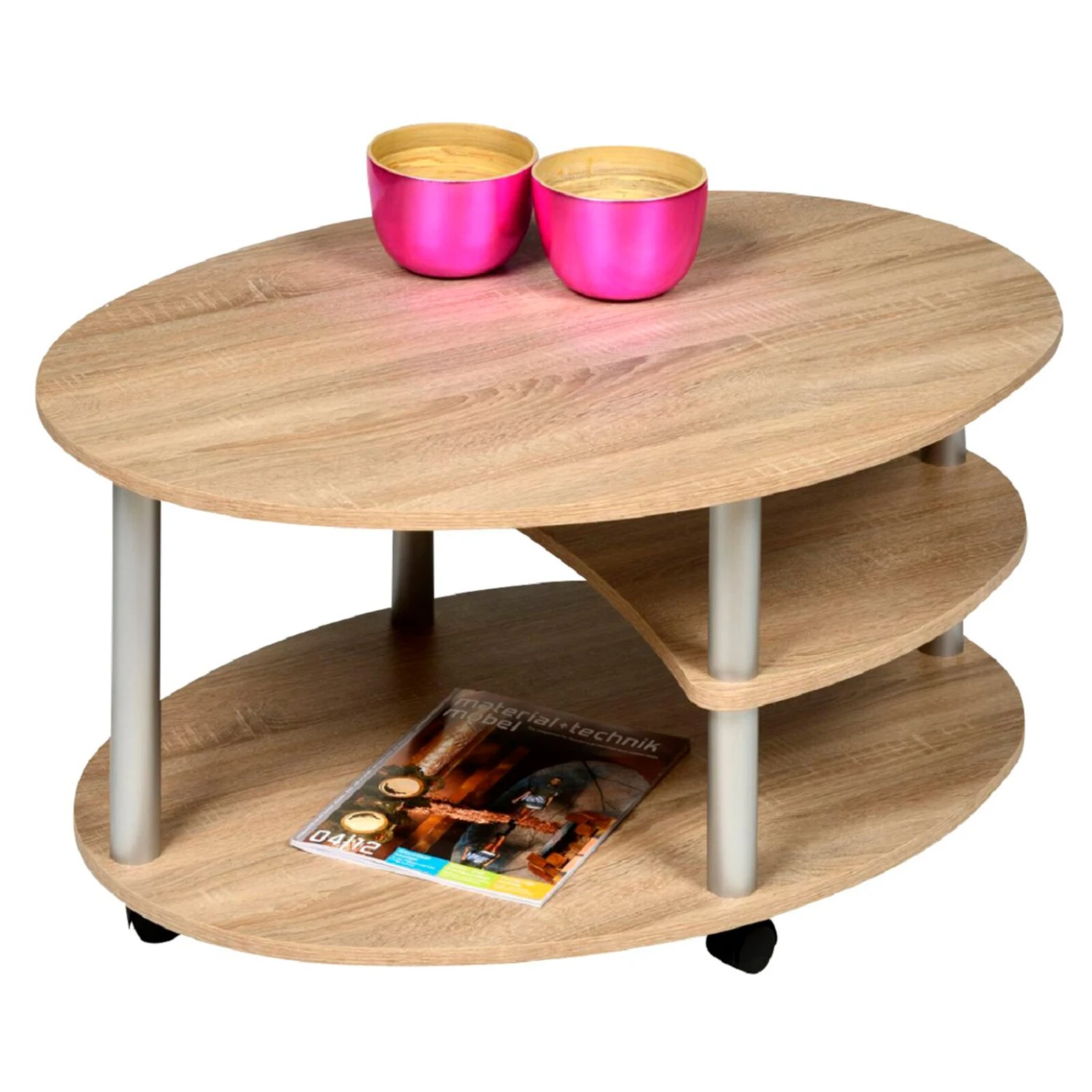 Couchtisch - Sonoma Eiche - Holz - 92 cm breit 1 Couchtisch - Sonoma Eiche - Holz - 92 cm breit