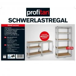 profitan Schwerlastregal - 5 Böden - 180 cm hoch -Wohnzimmer Verkäufe 1015027900 03 1600Wx1600H