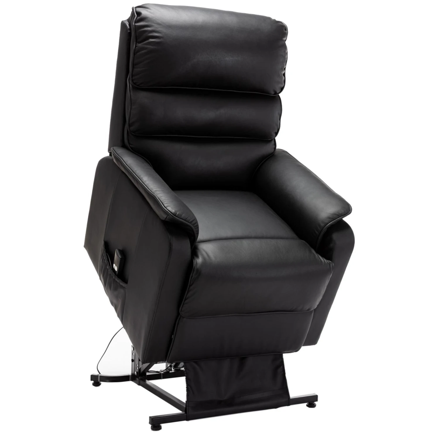 TV-Sessel - schwarz - Leder - mit elektrischer Relaxfunktion 4 TV-Sessel - schwarz - Leder - mit elektrischer Relaxfunktion – Bild 4