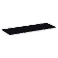 Wandboard - Glas - schwarz - 60x20 cm