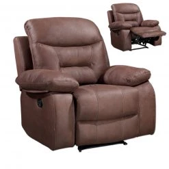 Sessel - dunkelbraun - mit Relaxfunktion