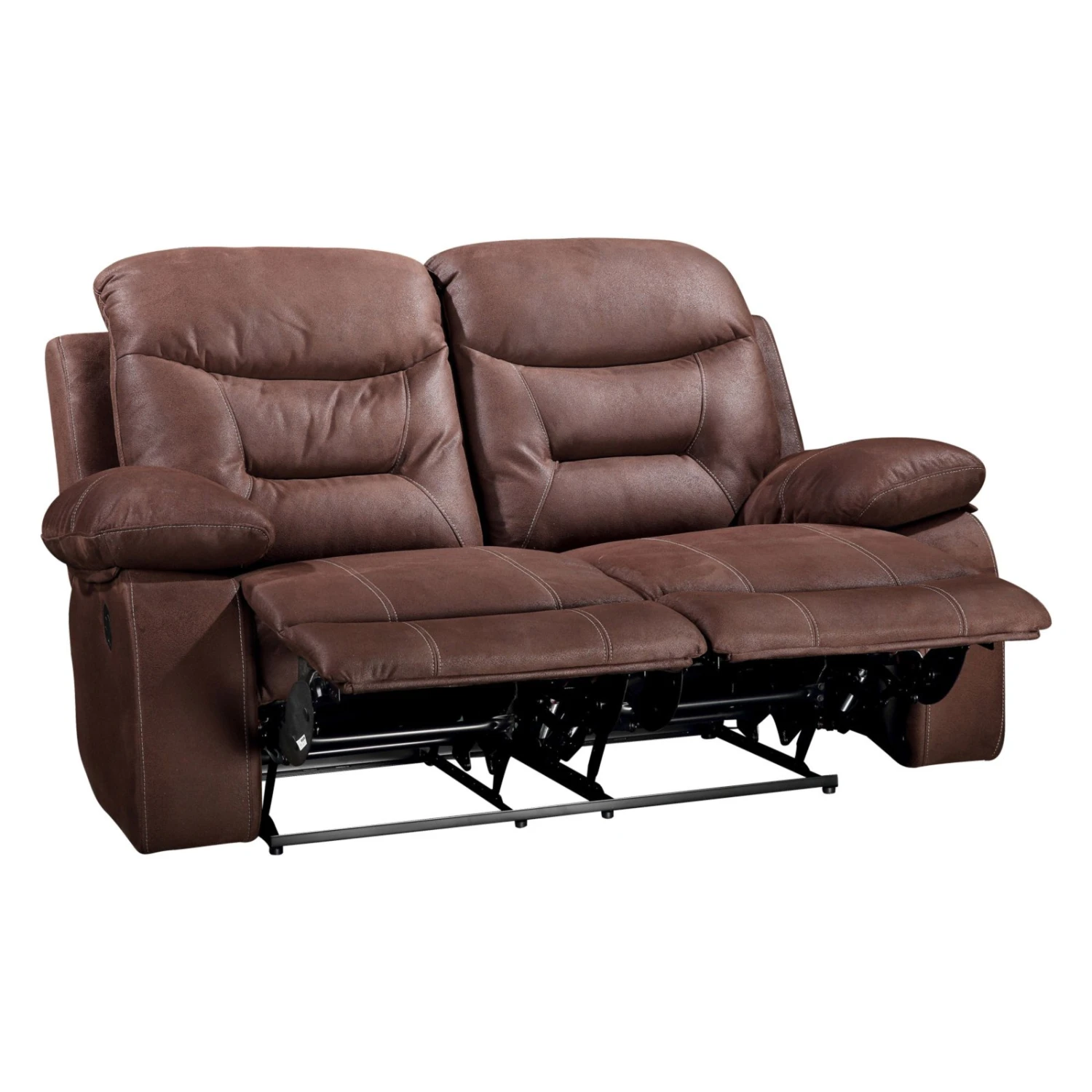 2-Sitzer Sofa - dunkelbraun - mit Relaxfunktion 2 2-Sitzer Sofa - dunkelbraun - mit Relaxfunktion – Bild 2