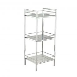 Badregal - chrom - 3 Böden