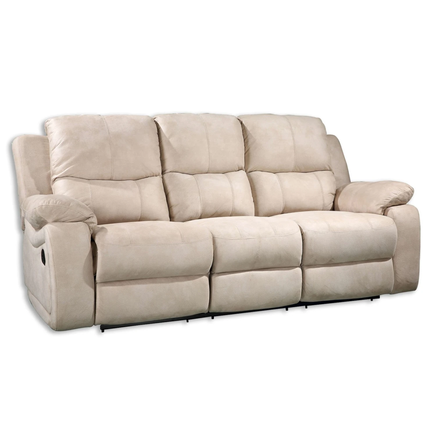 Sofa 3-Sitzer - beige - mit Relaxfunktion - 207 cm breit 1 Sofa 3-Sitzer - beige - mit Relaxfunktion - 207 cm breit
