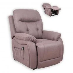 TV-Sessel - braun - mit Aufstehhilfe