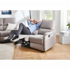 2-Sitzer-Sofa - grau - manuelle Relaxfunktion -Wohnzimmer Verkäufe 1015161300 09 1600Wx1600H