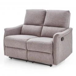 2-Sitzer-Sofa - grau - manuelle Relaxfunktion