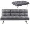 Schlafsofa - grau - mit Liegefunktion