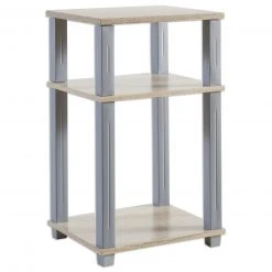 Regal - Sonoma Eiche-silber - 57 cm hoch