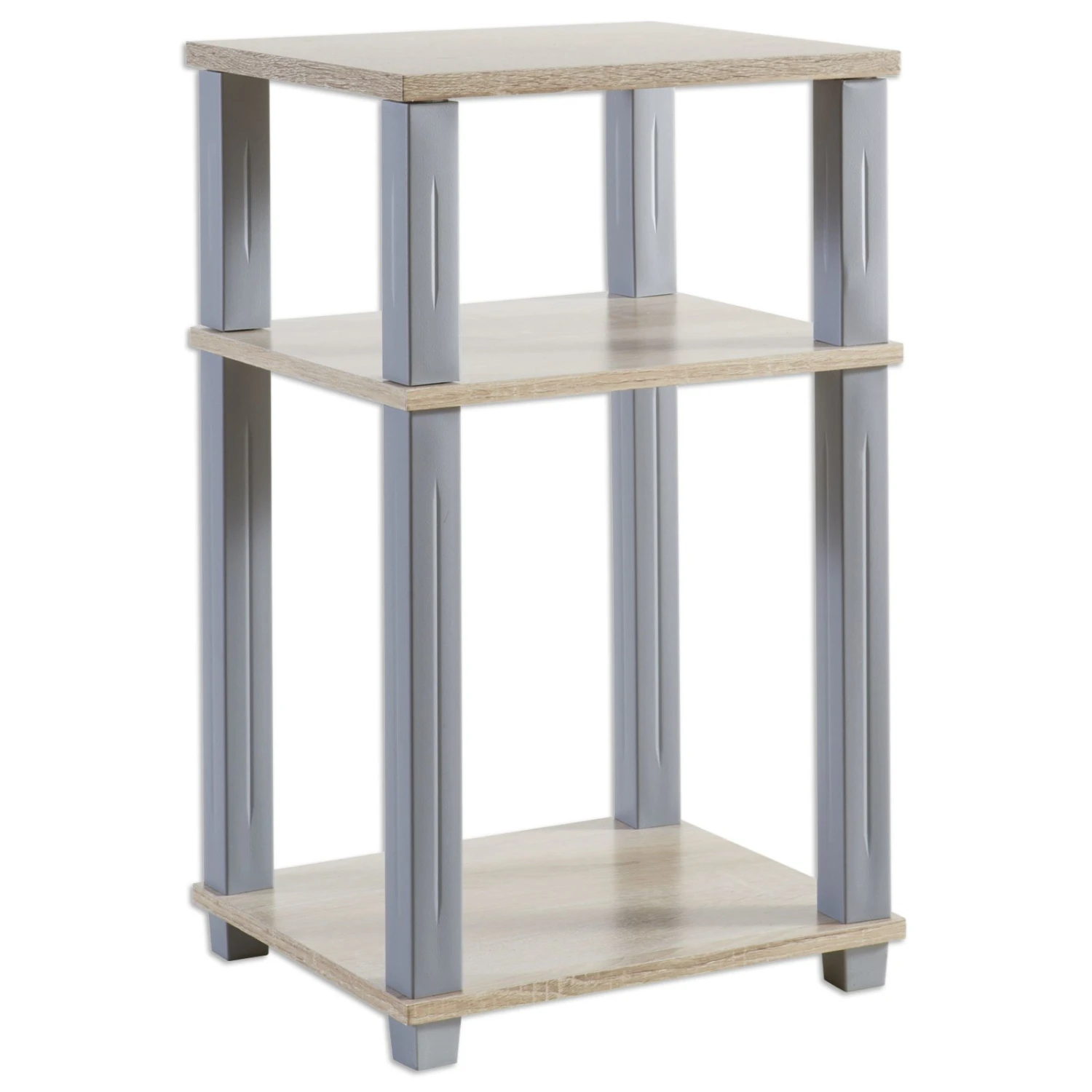 Regal - Sonoma Eiche-silber - 57 cm hoch 1 Regal - Sonoma Eiche-silber - 57 cm hoch