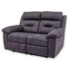 Sofa 2-Sitzer - grau - mit Relaxfunktion - 145 cm breit