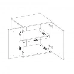 Kommode - Old Wood Vintage - anthrazit - 71 cm breit -Wohnzimmer Verkäufe 1016000305 03 1600Wx1600H