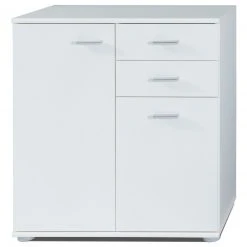 Kommode - weiß - Türen und Schubladen - 71 cm breit