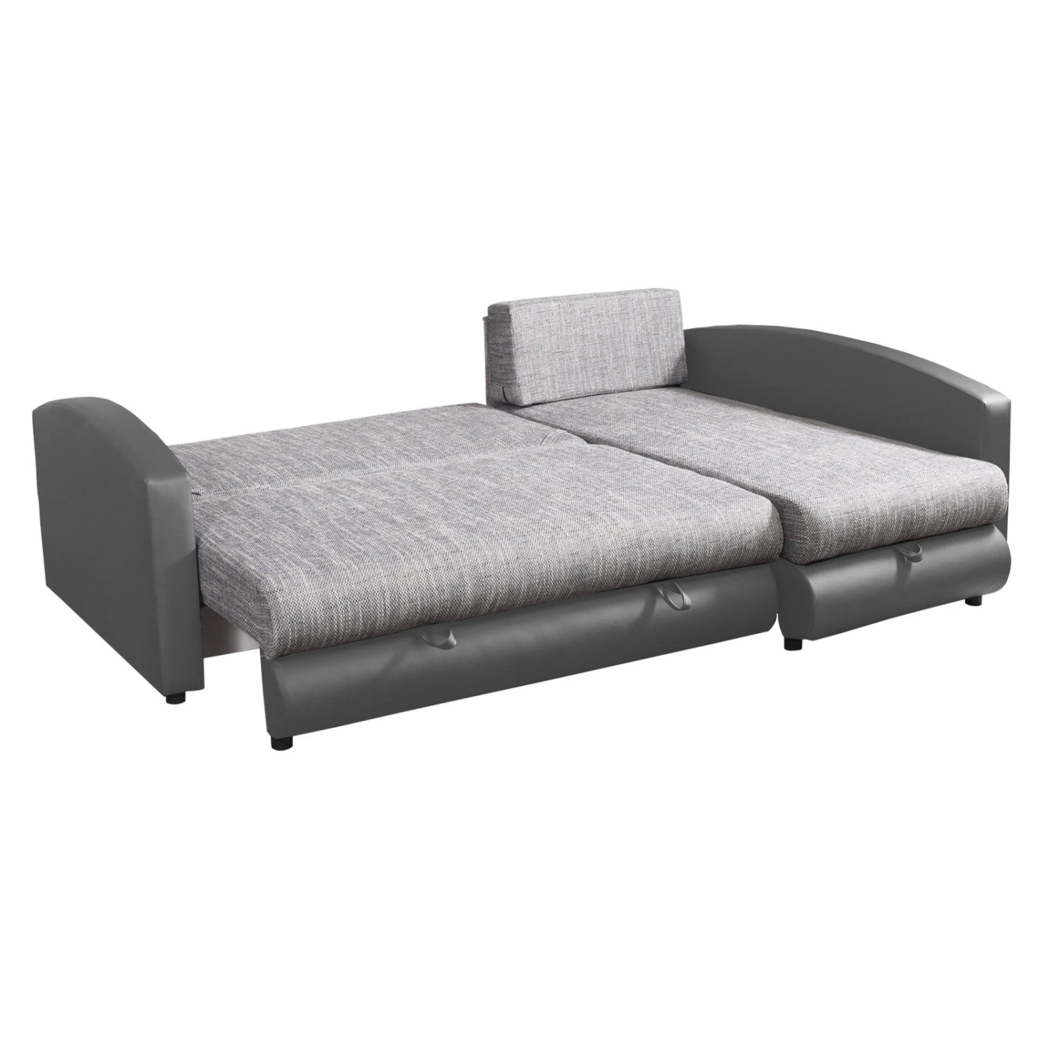 Ecksofa - hellgrau-grau - mit Liegefunktion 3 Ecksofa - hellgrau-grau - mit Liegefunktion – Bild 3