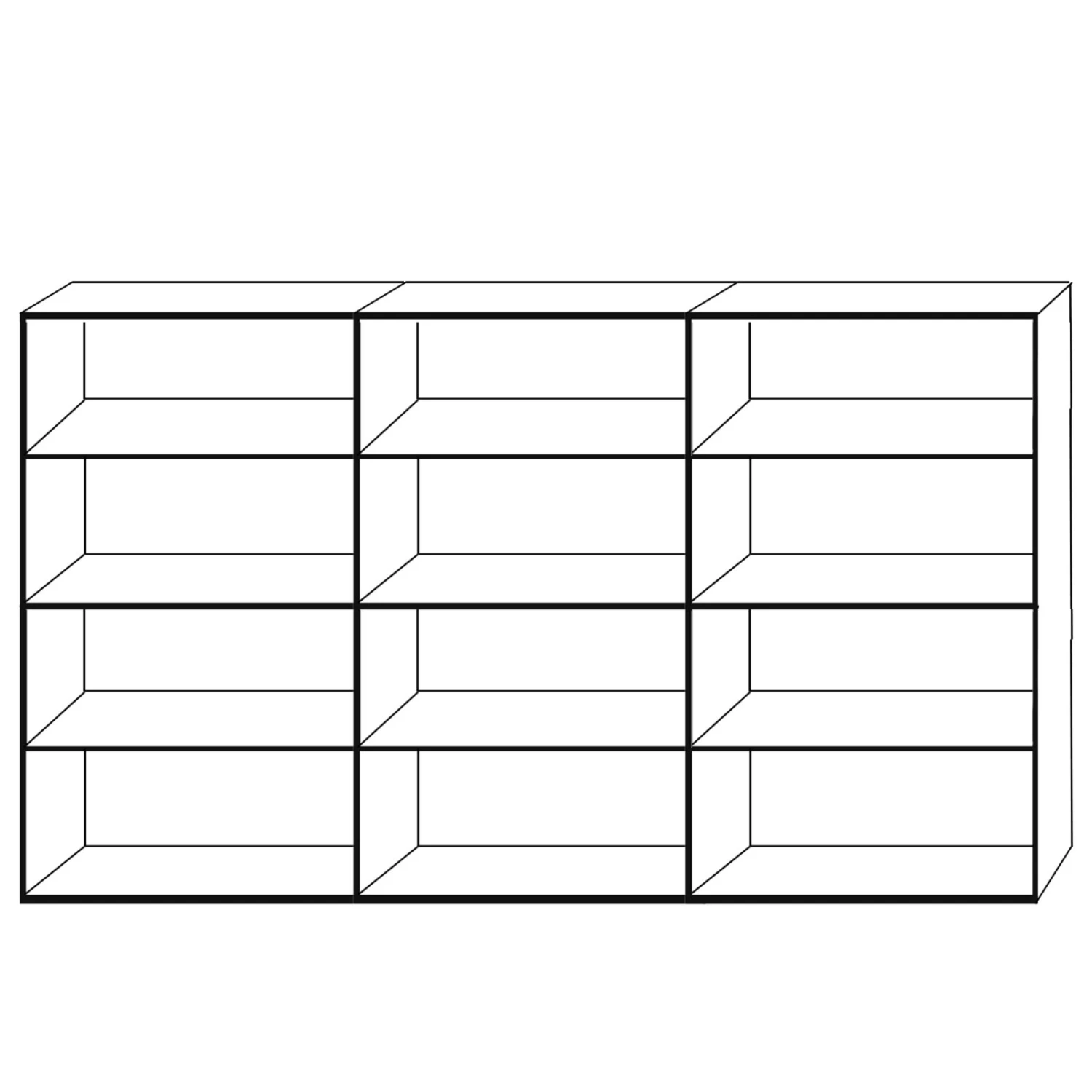 Highboard - Wildeiche teilmassiv - 158,5 cm 2 Highboard - Wildeiche teilmassiv - 158,5 cm – Bild 2