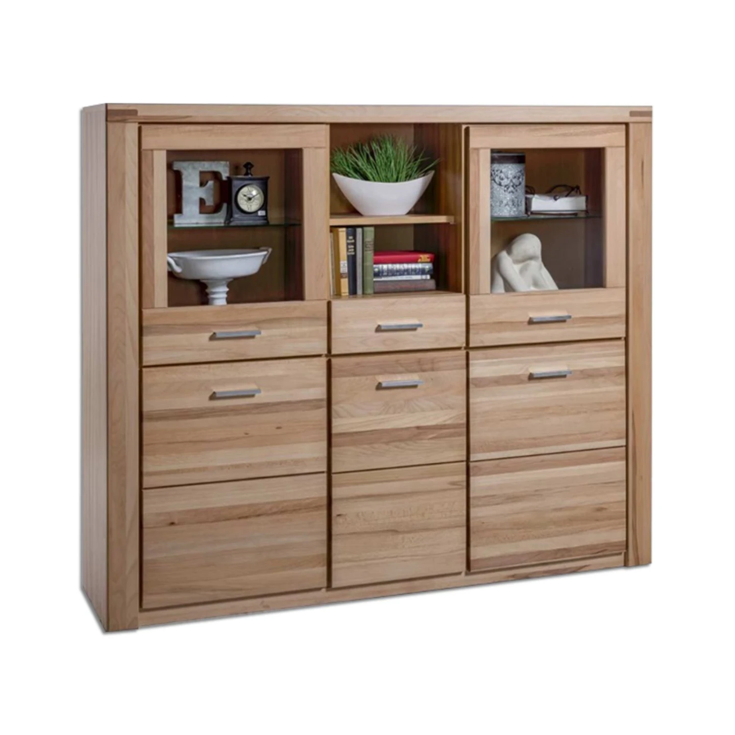 Highboard - Kernbuche teilmassiv - 158,5 cm 1 Highboard - Kernbuche teilmassiv - 158,5 cm