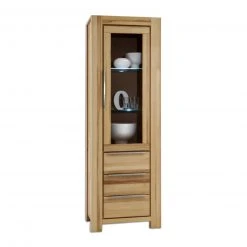 Vitrine - Kernbuche Massiv - 200 cm