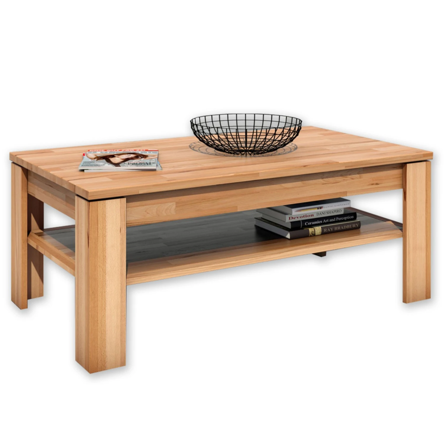 Couchtisch - Kernbuche massiv - 110x65 cm 1 Couchtisch - Kernbuche massiv - 110x65 cm