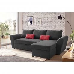 Ecksofa - dunkelgrau - Liegefunktion -Wohnzimmer Verkäufe 1016015203 04 1600Wx1600H