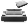 Schlafsofa - grau-schwarz - inklusive Kissen