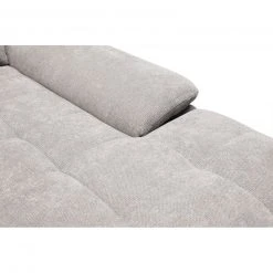 Wohnlandschaft - hellgrau - Velours - Recamiere links -Wohnzimmer Verkäufe 1016017600 05 1600Wx1600H