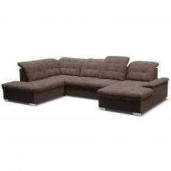 Wohnlandschaft - braun - Velours - Recamiere links -Wohnzimmer Verkäufe 1016017602 03 1600Wx1600H