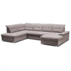 Wohnlandschaft - dunkelgrau - Velours - Recamiere links -Wohnzimmer Verkäufe 1016017604 09 1600Wx1600H