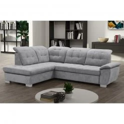 Ecksofa - grau - Staukasten - Ottomane links 9 Ecksofa - grau - Staukasten - Ottomane links -Wohnzimmer Verkäufe 1016018205 04 1600Wx1600H