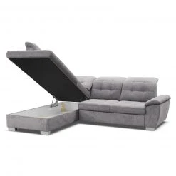 Ecksofa - silber - Staukasten - Ottomane links 8 Ecksofa - silber - Staukasten - Ottomane links -Wohnzimmer Verkäufe 1016018207 03 1600Wx1600H
