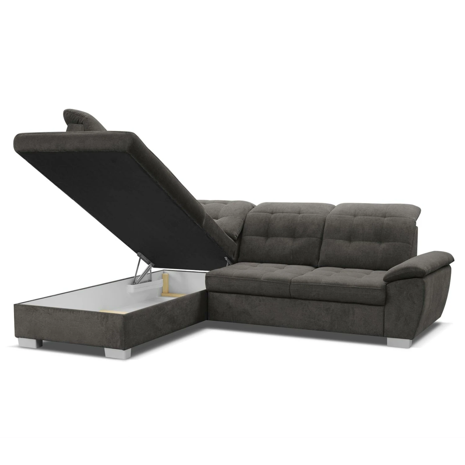 Ecksofa - stone - Staukasten - Ottomane links 3 Ecksofa - stone - Staukasten - Ottomane links – Bild 3