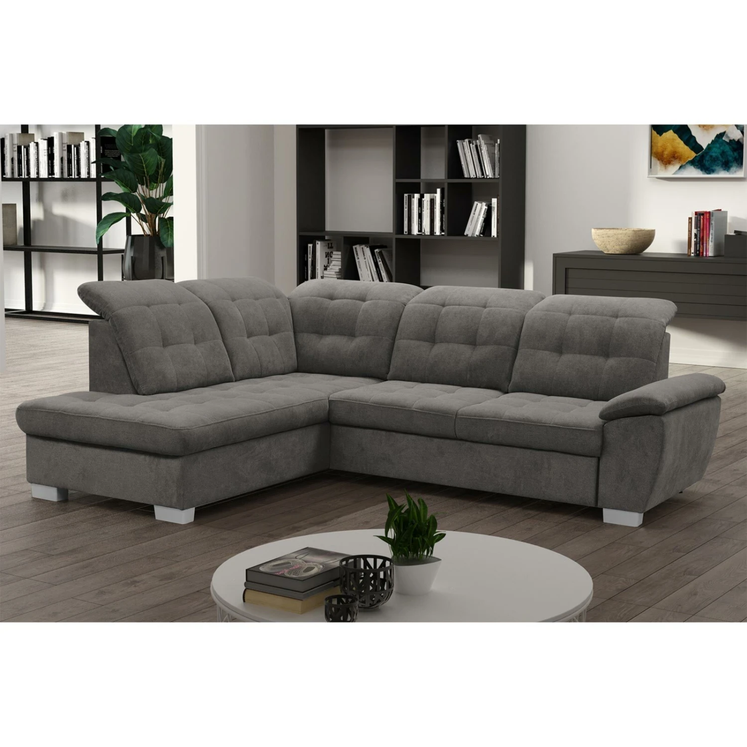 Ecksofa - stone - Staukasten - Ottomane links 4 Ecksofa - stone - Staukasten - Ottomane links – Bild 4