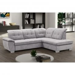 Ecksofa - silber - Staukasten - Ottomane rechts -Wohnzimmer Verkäufe 1016018407 04 1600Wx1600H