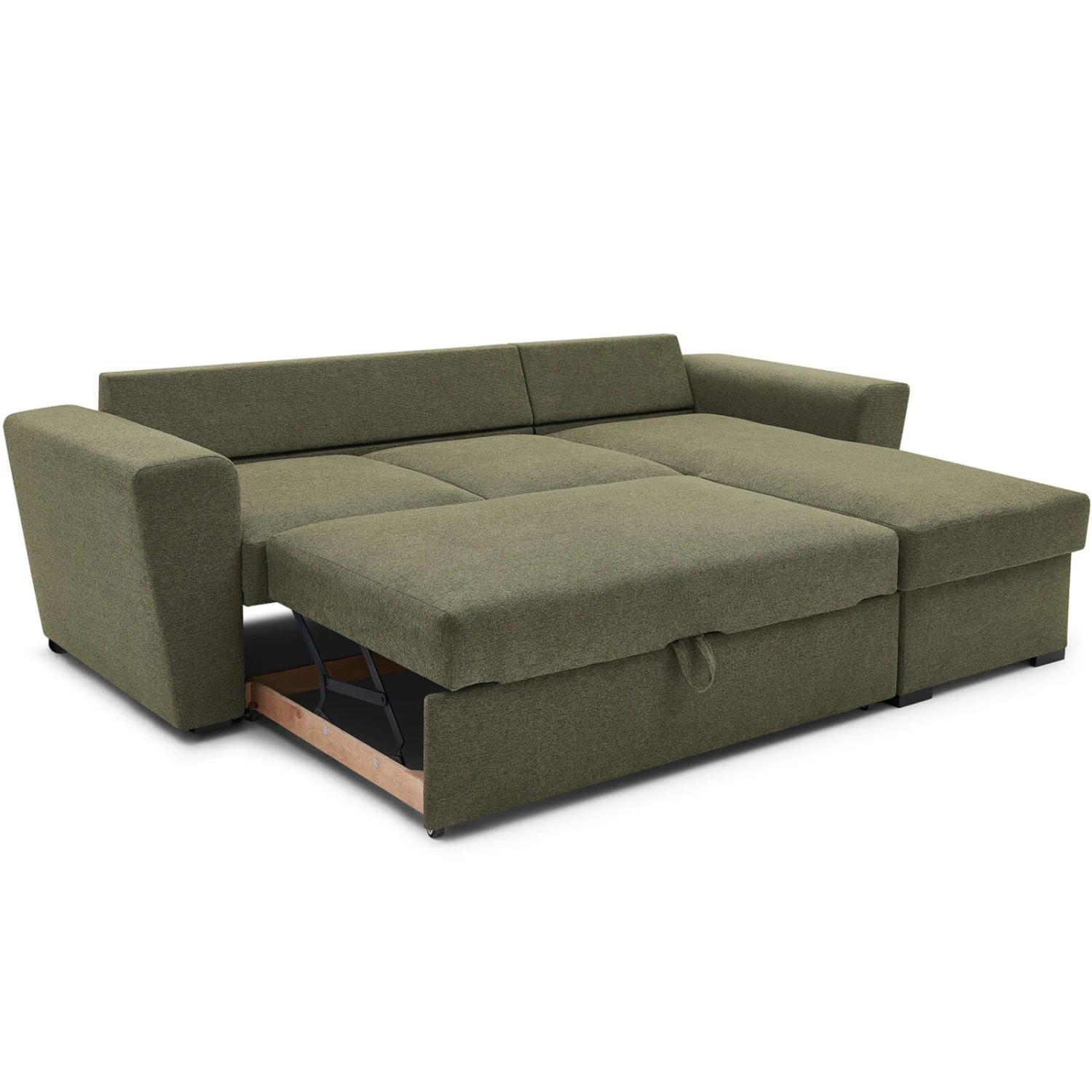 Ecksofa - grün-grau - Staukasten - Liegefunktion 3 Ecksofa - grün-grau - Staukasten - Liegefunktion – Bild 3