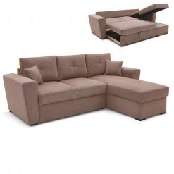 Ecksofa - altrosa - Stauraum - Liegefunktion