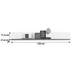 Luca Bessoni Wandboard ALASSIO - weiß Hochglanz - Matera dunkel - 120 cm -Wohnzimmer Verkäufe 1016018700 03 1600Wx1600H