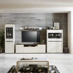 Luca Bessoni Highboardvitrine ALASSIO - weiß Hochglanz - Matera dunkel - 109 cm 12 Luca Bessoni Highboardvitrine ALASSIO - weiß Hochglanz - Matera dunkel - 109 cm -Wohnzimmer Verkäufe 1016018900 06 1600Wx1600H