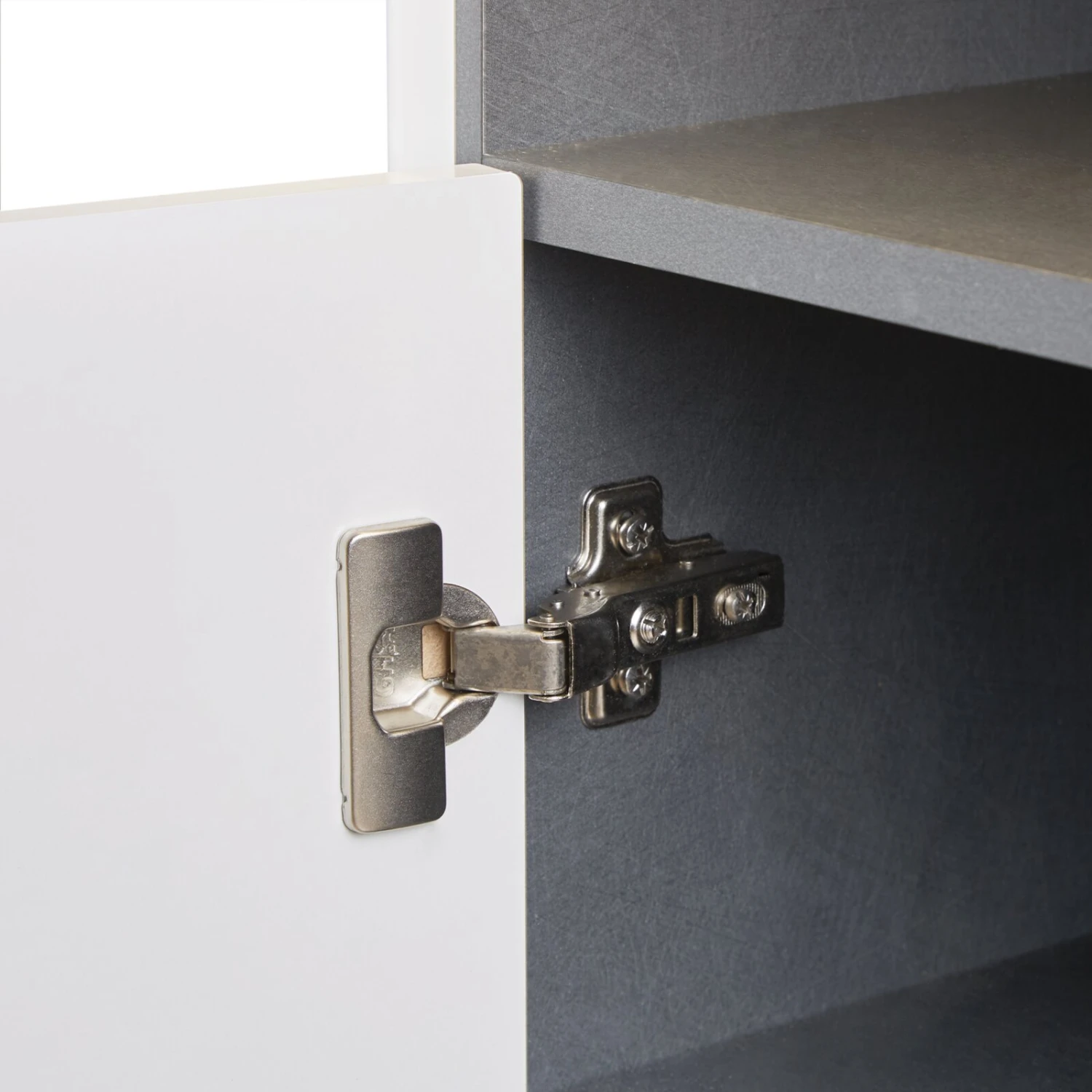 Luca Bessoni Highboard ALASSIO - weiß-Hochglanz - Matera dunkel - 109 cm 4 Luca Bessoni Highboard ALASSIO - weiß-Hochglanz - Matera dunkel - 109 cm – Bild 4