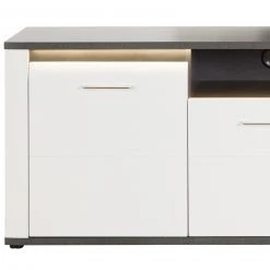 Luca Bessoni Lowboard ALASSIO - weiß Hochglanz - Matera dunkel - 204 cm -Wohnzimmer Verkäufe 1016019300 03 1600Wx1600H