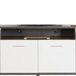 Luca Bessoni Lowboard ALASSIO - weiß Hochglanz - Matera dunkel - 204 cm -Wohnzimmer Verkäufe 1016019300 04 1600Wx1600H