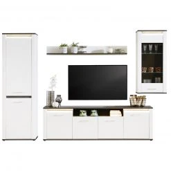 Luca Bessoni Lowboard ALASSIO - weiß Hochglanz - Matera dunkel - 204 cm -Wohnzimmer Verkäufe 1016019300 06 1600Wx1600H