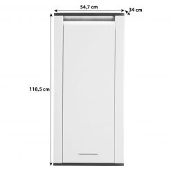 Luca Bessoni Hängeschrank ALASSIO - weiß Hochglanz - Matera dunkel - 55 cm 10 Luca Bessoni Hängeschrank ALASSIO - weiß Hochglanz - Matera dunkel - 55 cm -Wohnzimmer Verkäufe 1016019600 04 1600Wx1600H