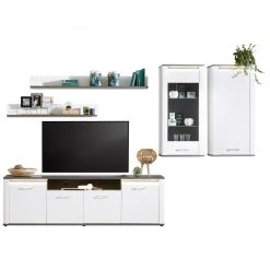 Luca Bessoni Hängeschrank ALASSIO - weiß Hochglanz - Matera dunkel - 55 cm 11 Luca Bessoni Hängeschrank ALASSIO - weiß Hochglanz - Matera dunkel - 55 cm -Wohnzimmer Verkäufe 1016019600 05 1600Wx1600H