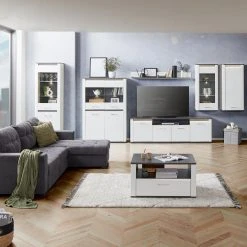 Luca Bessoni Hängeschrank ALASSIO - weiß Hochglanz - Matera dunkel - 55 cm 12 Luca Bessoni Hängeschrank ALASSIO - weiß Hochglanz - Matera dunkel - 55 cm -Wohnzimmer Verkäufe 1016019600 06 1600Wx1600H