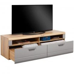 Luca Bessoni Lowboard AURIS - Basalt-Flagstaff Eiche - 163 cm -Wohnzimmer Verkäufe 1016021100 03 1600Wx1600H